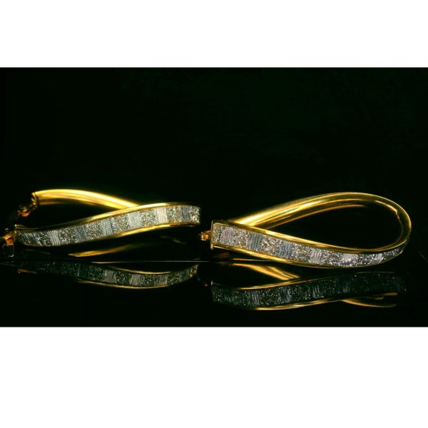 18K Gold Hoop Earrings GE037