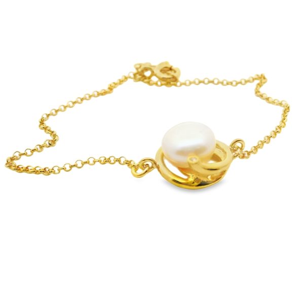 Sterling Silver Pearl Bracelet SB0193
