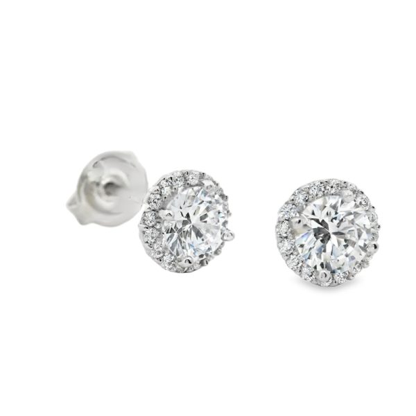 9K Gold Stud Earrings GE065W