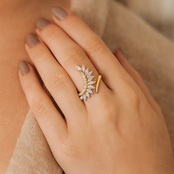 18K Gold Diamond Ring GRD0341