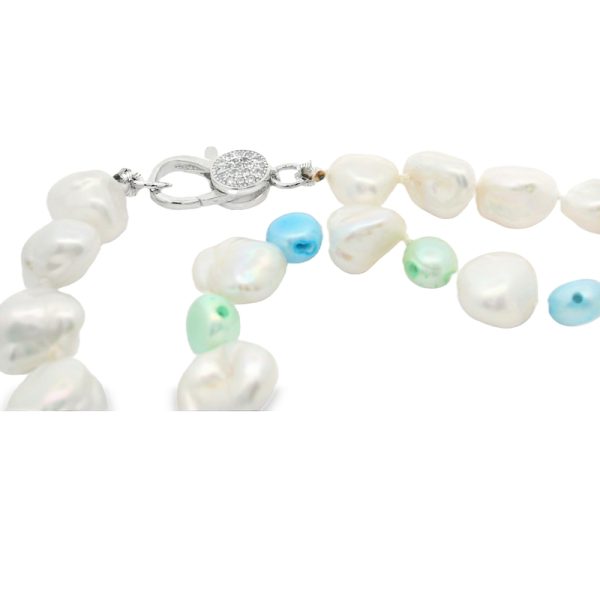Modern Baroque Freshwater Pearl Short Necklace PN018