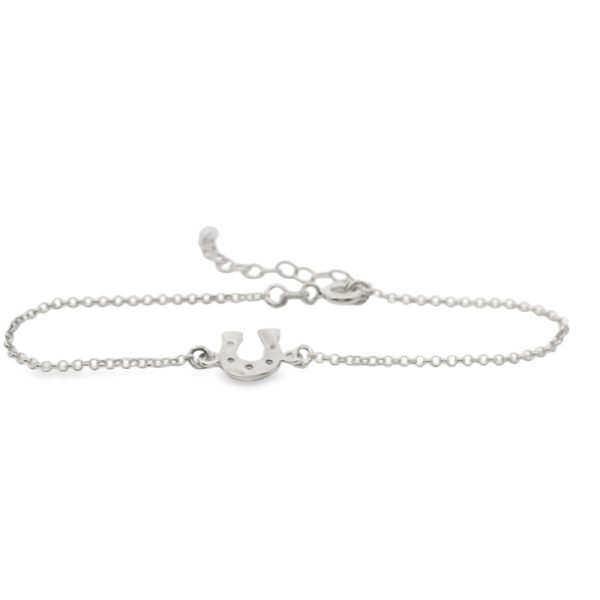 Lucky Horseshoe Charm Bracelet | 925 Sterling Silver SB026-1