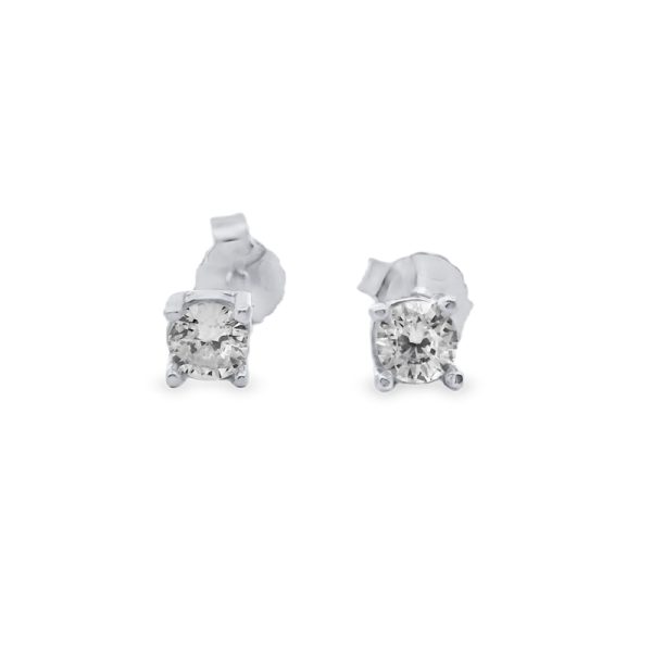 925 Sterling Silver CZ Stud Earrings | Classic Solitaire SE025-2