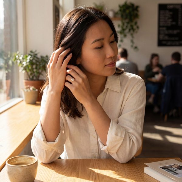 Classic Solitaire in 14K Gold Ring with Oval Diamond GRS042