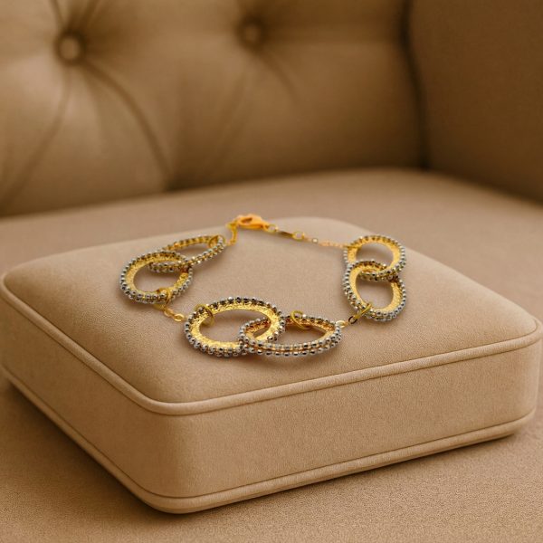 Two-Tone Link Bracelet | 18K Gold GB016