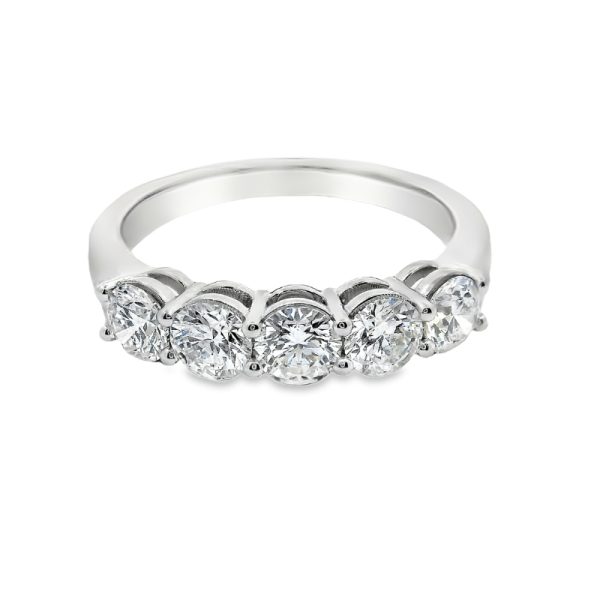 Timeless 18K Gold Diamond Half-Eternity Ring GRD142