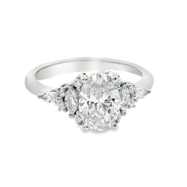 18K Gold Lab Grown Diamond Engagement Ring GRSL031