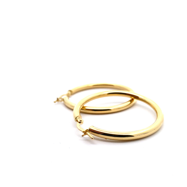 18K Gold Hoop Earrings GE235