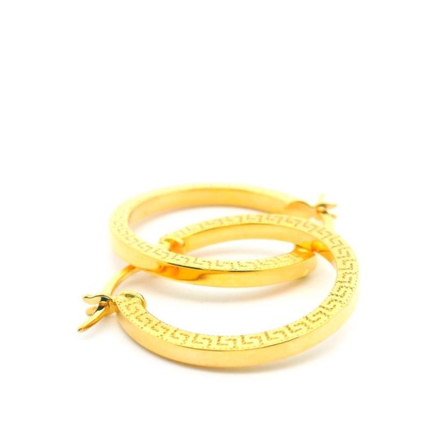 18K Gold Hoop Earrings GE275