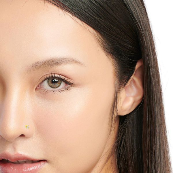 18K Gold Diamond Nose Stud VAR004