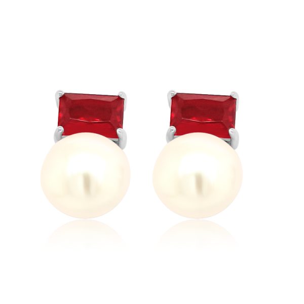 Sterling Silver Pearl Earrings SE177