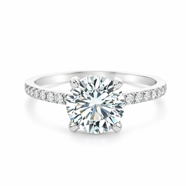 18K Lab-Grown Diamond Ring | 1.51ct Round Solitaire GRSL201