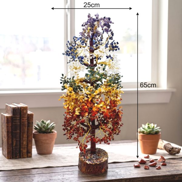 Handcrafted Multi-Stone Wire Tree of Life | 65cm V025-3
