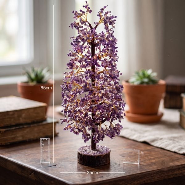 Handcrafted Amethyst Wire Tree of Life | 65cm V025