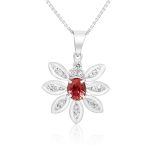 18K Gold Tourmaline Diamond Pendant GPD027