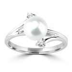 Sterling Silver Pearl Ring SR064