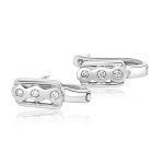 18K Gold Diamond Earrings GED104