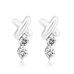 18K Gold Diamond Earrings GED052