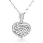 18K Gold Heart Pendant GP008W