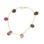 9K Gold Tourmaline Bracelet GB095