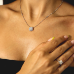 18K Gold Diamond Necklace GPD174