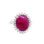 18K Gold Ruby Diamond Ring GRD141