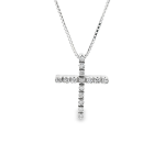18K Gold Diamond Cross Necklace GPD229