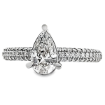 18K Gold Diamond Engagement Ring GRS250