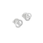 Stud Earrings with Cubic Zirconia in 9K Gold GE3001