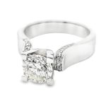 18K Gold Diamond Engagement Ring GRS254