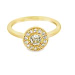 18K Gold Vintage Diamond Ring GRD0161