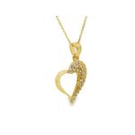 18K Gold Heart Necklace GP0171