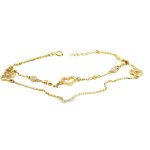 9K Gold Charm Bracelet GB021