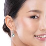 18K Gold Aquamarine Drop Earrings GED089