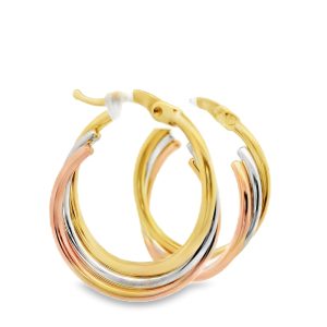 18K Gold Hoop Earrings GE034