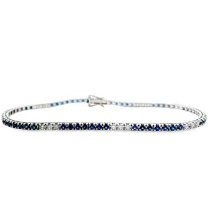 18K Gold Sapphire Tennis Bracelet GBD0381