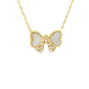 18K Gold Butterfly Necklace GP033