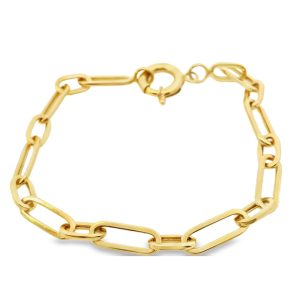 18K Gold Link Bracelet GB029