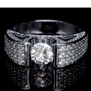 18K Gold Engagement Diamond Ring GRS030