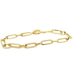 18K Gold Link Bracelet GB028