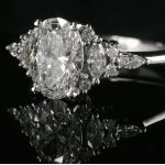 18K Gold Lab Grown Diamond Engagement Ring GRS031
