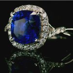 18K Gold Sapphire Diamond Ring GRD043
