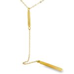 18K Gold Lariat Necklace GP040