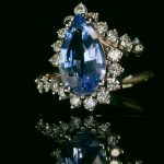 18K Gold Diamond Sapphire Ring GRD044