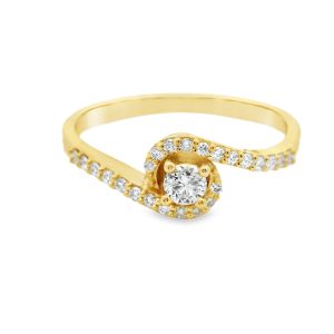 18K Gold Diamond Engagement Ring GRS035Y