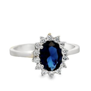 9K Gold Cubic Zircons Ring GR0261