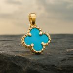 9K Gold Clover Pendant GP051