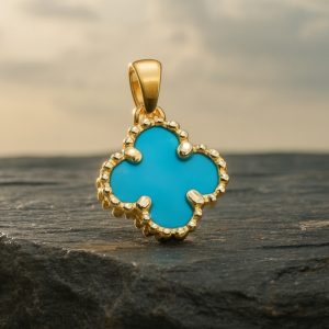 9K Gold Clover Pendant GP051