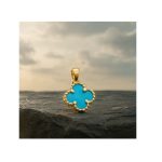 9K Gold Clover Pendant GP050