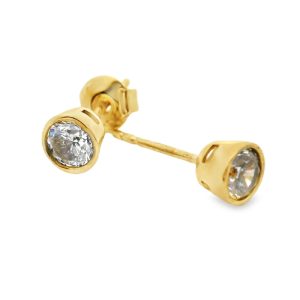 9K Gold Stud Earrings GE187